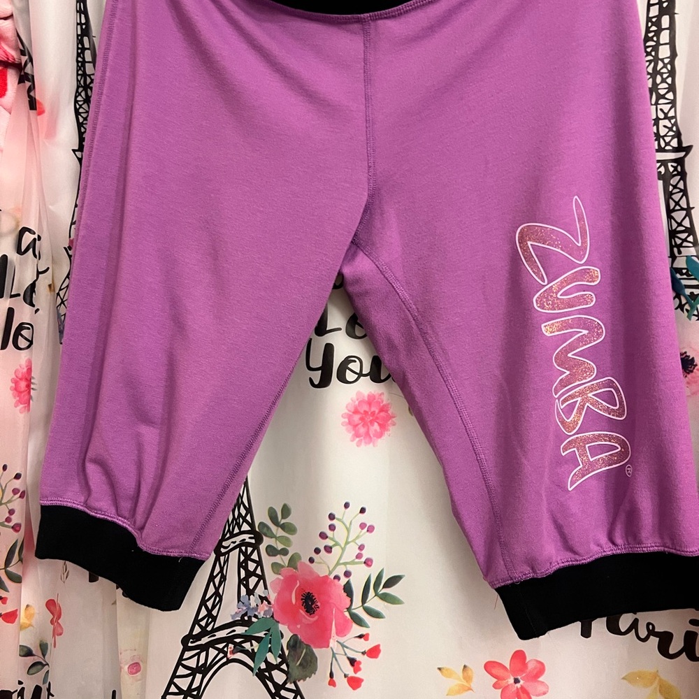 Zumba Fitness Purple and Black Activewear